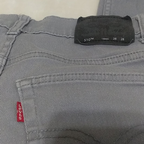 Levi's Gray Skinny Jeans size 16 Reg Boys - Picture 3 of 4